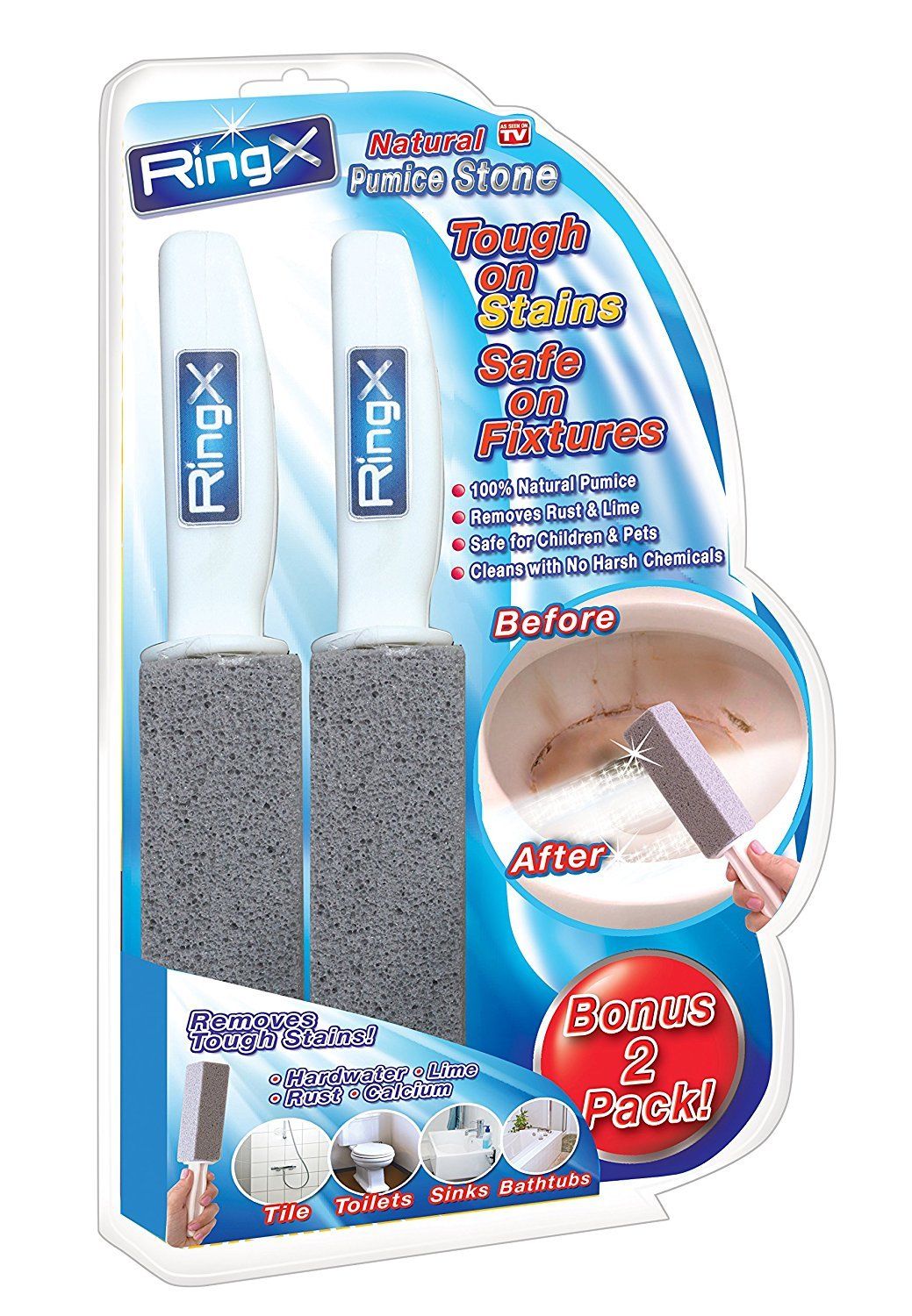 Toilet Brush Natural Pumice Stone