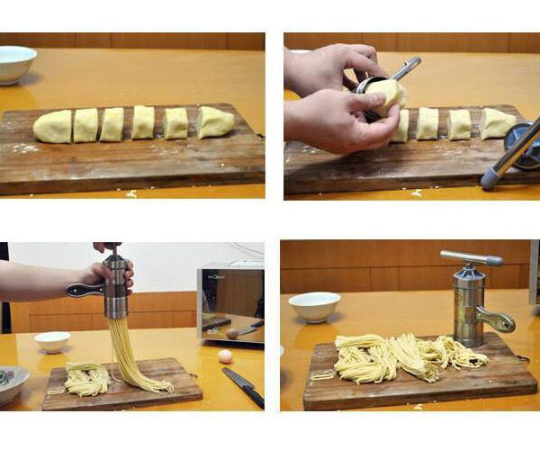 NEW Pasta maker machine, STEEL, with 5 shapes, spatzle, noodles