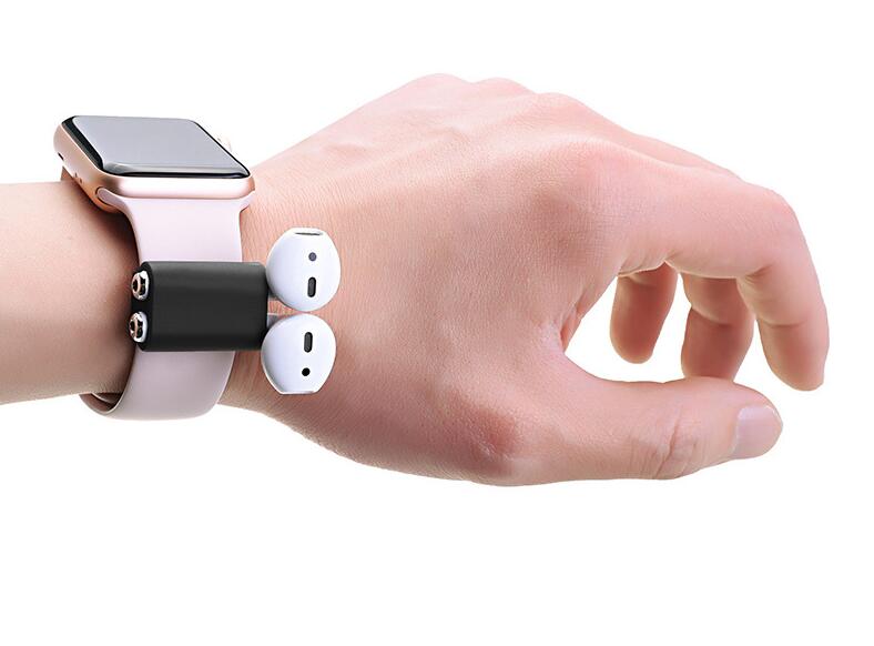 Airpods watch strap Holder Secure AirPods On Wrist Strap black