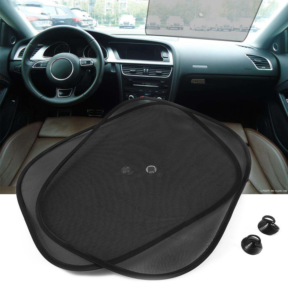 2pcs Net Yarn Car Window Sunshade