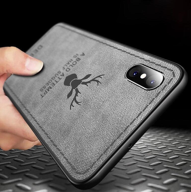 iPhone XS Max Retro Hybrid Soft Frame Hybrid Hard Back Case
