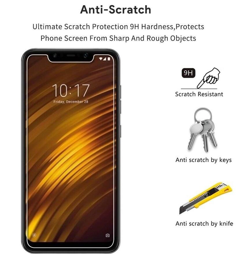 Xiaomi Pocophone F1 Tempered Glass Screen Protector Xiaomi Pocophone F1 Tempered Glass Screen Protector