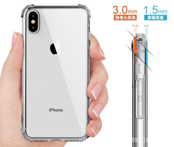 iPhone XS Max Shockproof Bumper Transparent Silicone Case Cover iPhone XS Max Shockproof Bumper Transparent Silicone Case Cover