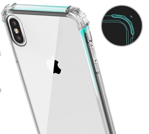 iPhone XS Max Shockproof Bumper Transparent Silicone Case Cover iPhone XS Max Shockproof Bumper Transparent Silicone Case Cover