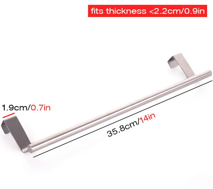 Over the Door of Cabinet, Drawer, Cupboard Towel Bar Holder Rail Rack Over the Door of Cabinet, Drawer, Cupboard Towel Bar Holder Rail Rack