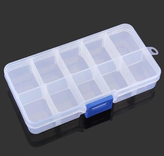 10 Grid Multifunctional Storage Box Adjustable Tool Box Parts Box