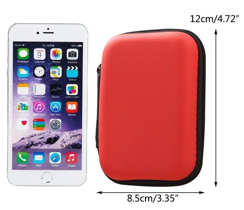 Mini Storage Box Earphones Hard Case Cable Holder Earbuds Carry Pouch