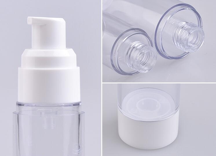 Airless Vacuum Pump refill bottle cosmetics lotion , liquid 30ml pump nozzle
