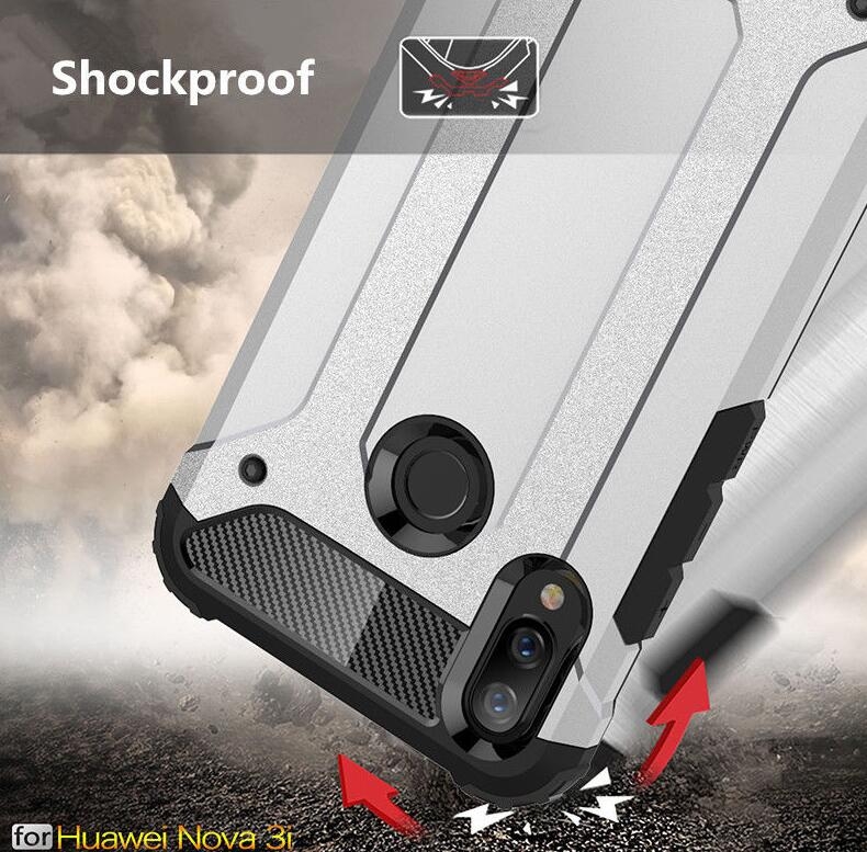 Huawei nova 3i Case Armor  Rugged Holster Case