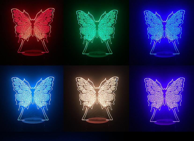 3D Desk Lamp Night LED Light