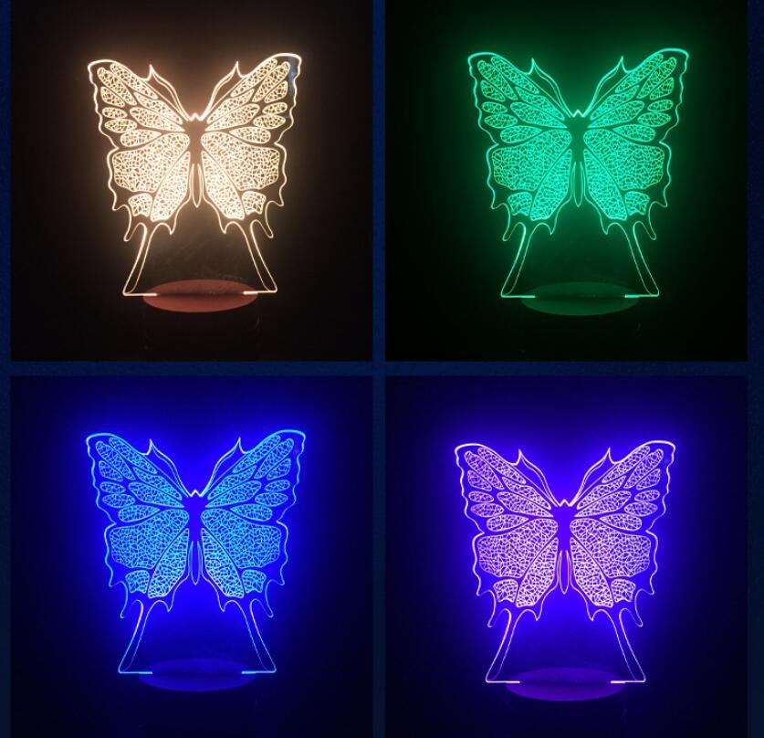 3D Desk Lamp Night LED Light