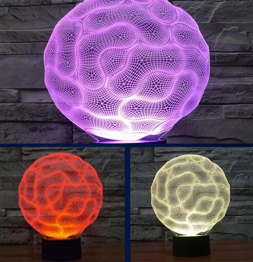 3D Desk Lamp Night LED Light