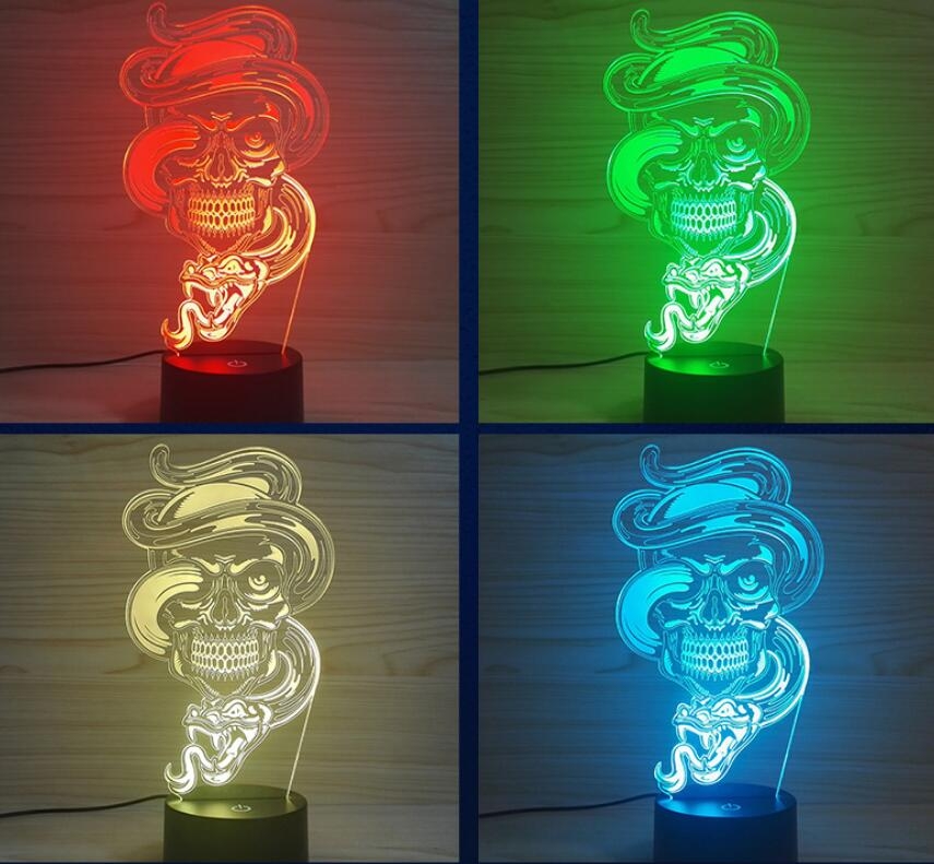 3D Desk Lamp Night LED Light