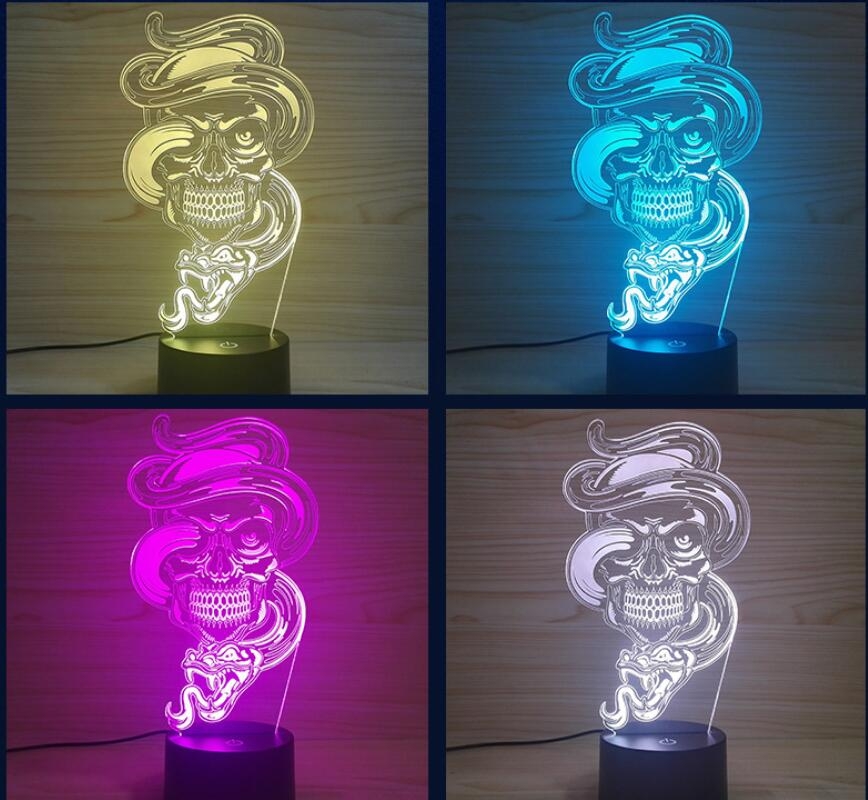 3D Desk Lamp Night LED Light