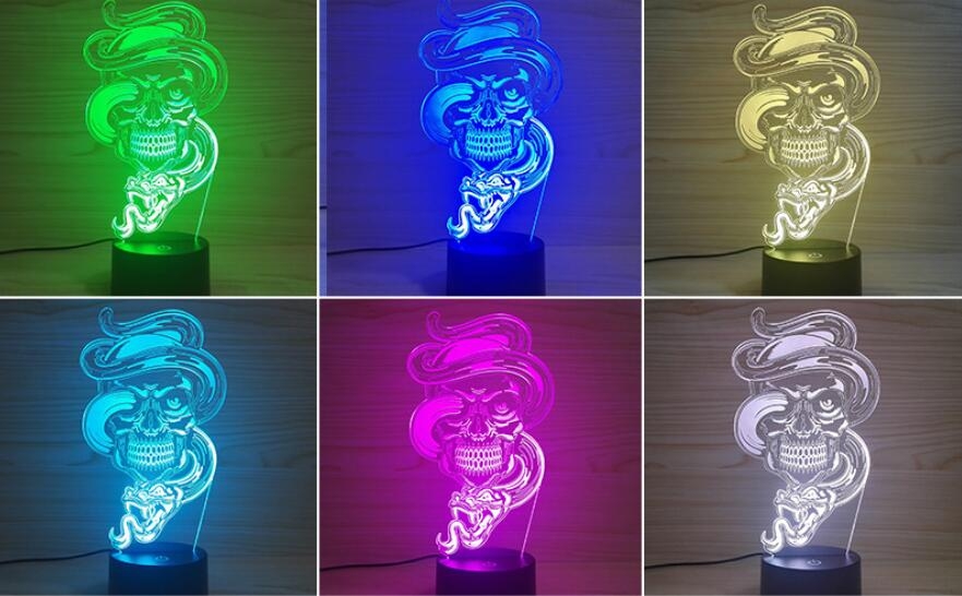 3D Desk Lamp Night LED Light