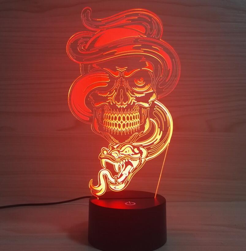 3D Desk Lamp Night LED Light