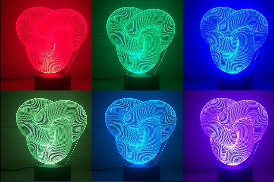 3D Desk Lamp Night LED Light