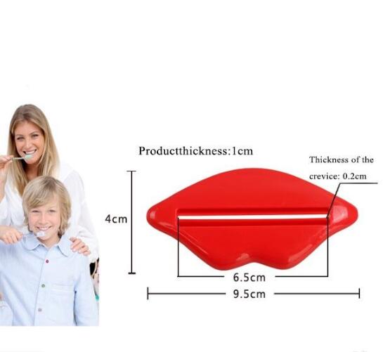1pcs Lip Kiss Bathroom Toothpaste Dispenser Facial Cleanser Tube Cream Squeezer