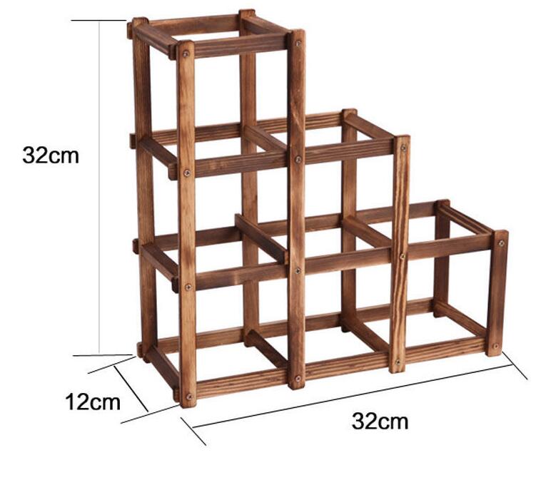 Wooden Bottle Wine Rack 6 pcs Wooden Bottle Wine Rack 6 pcs