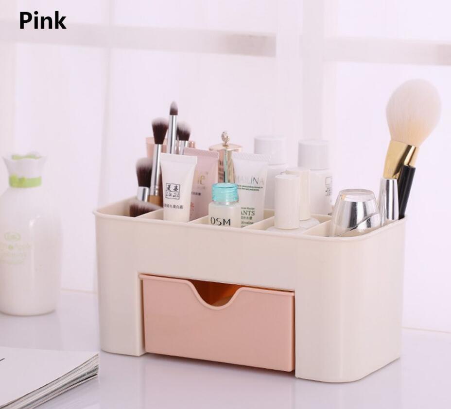 Cosmetic Jewelry Storage Drawer Plastic Home Office Desk Makeup