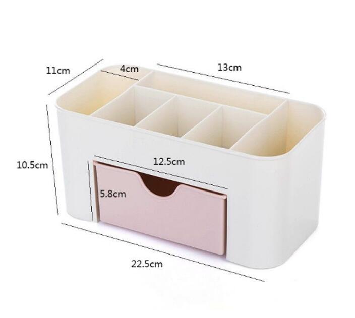 Cosmetic Jewelry Storage Drawer Plastic Home Office Desk Makeup