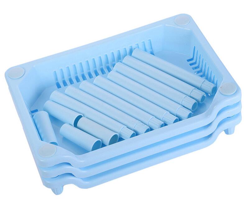 Square 3Tier Plastic Corner Shelf Organizer Bathroom Kitchen Storage Rack Holder