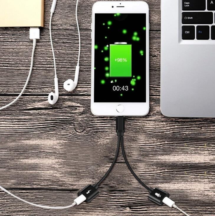 2 in 1 Audio Cable Dual Lightning Adapter for iPhone 2 in 1 Audio Cable Dual Lightning Adapter for iPhone