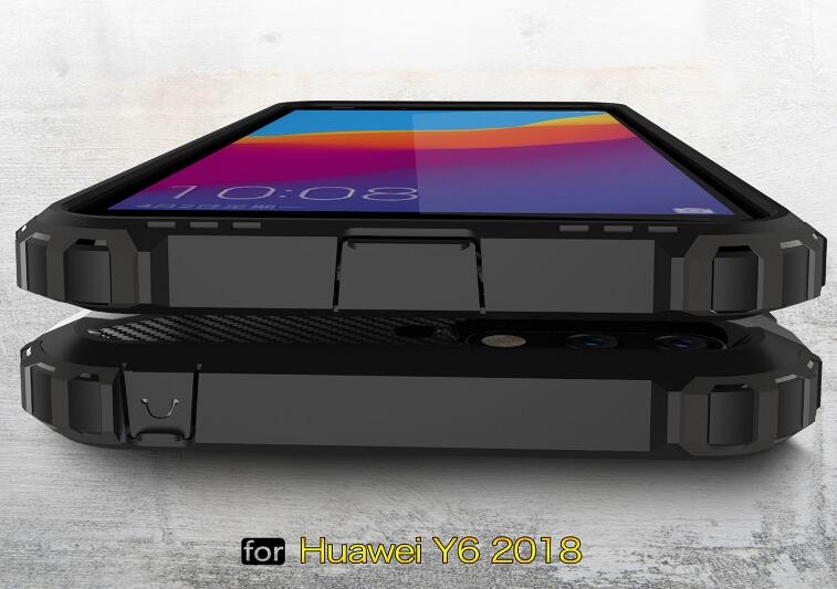 Huawei Y6 2018 Case Armor  Rugged Holster Case