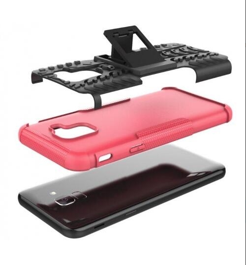 Galaxy J6 Plus Case Heavy Duty Kickstand combo