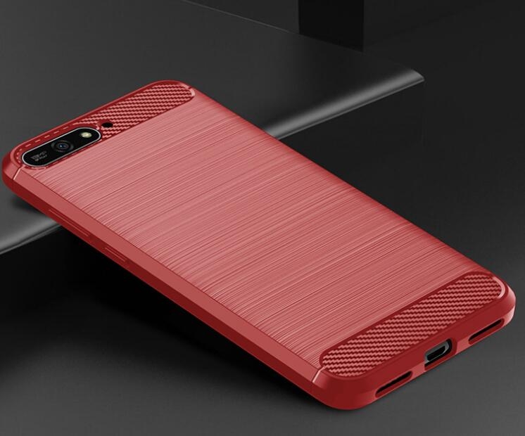 Huawei Y6 2018 Case Carbon Fibre Shockproof Armour Case Huawei Y6 2018 Case Carbon Fibre Shockproof Armour Case