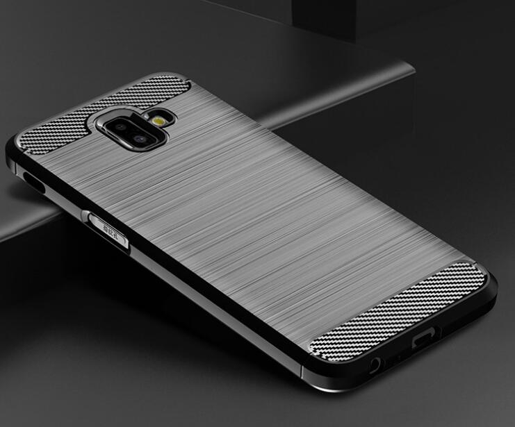 Galaxy J6 Plus Case Carbon Fibre Shockproof Armour Case