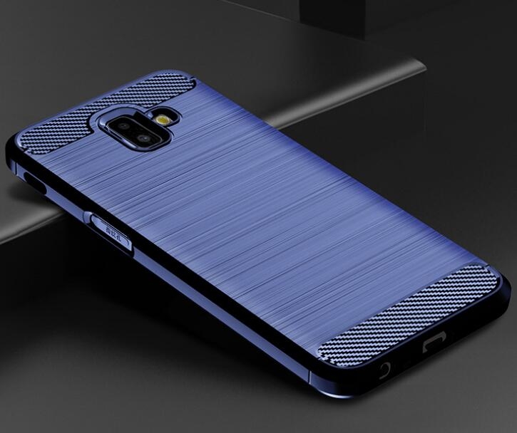 Galaxy J6 Plus Case Carbon Fibre Shockproof Armour Case