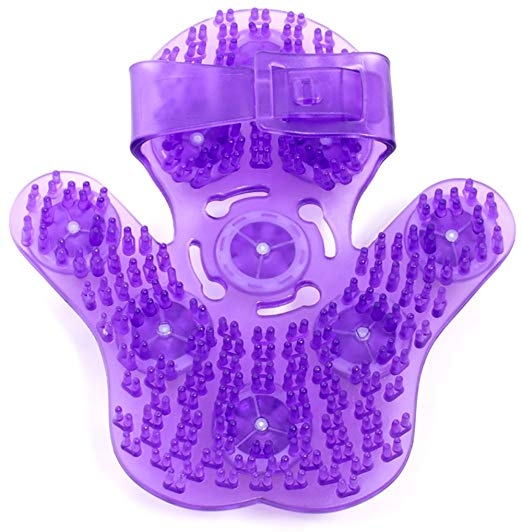 Massage Glove with 9 Stainless Steel Rolling Balls palm shaped Massage Glove with 9 Stainless Steel Rolling Balls palm shaped
