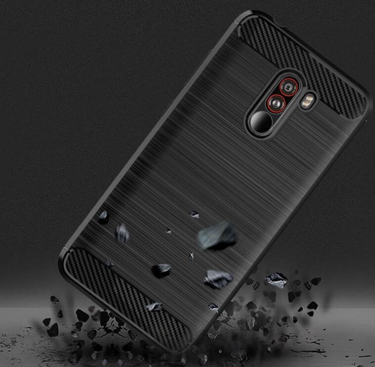 Xiaomi Pocophone F1 Case Carbon Fibre Shockproof Armour Case