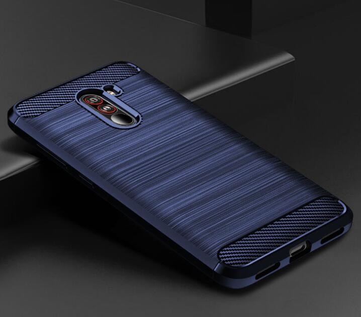 Xiaomi Pocophone F1 Case Carbon Fibre Shockproof Armour Case