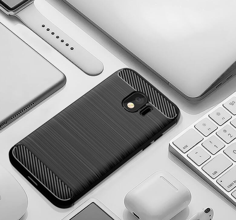 Galaxy J2 Pro Case Carbon Fibre Shockproof Armour Case