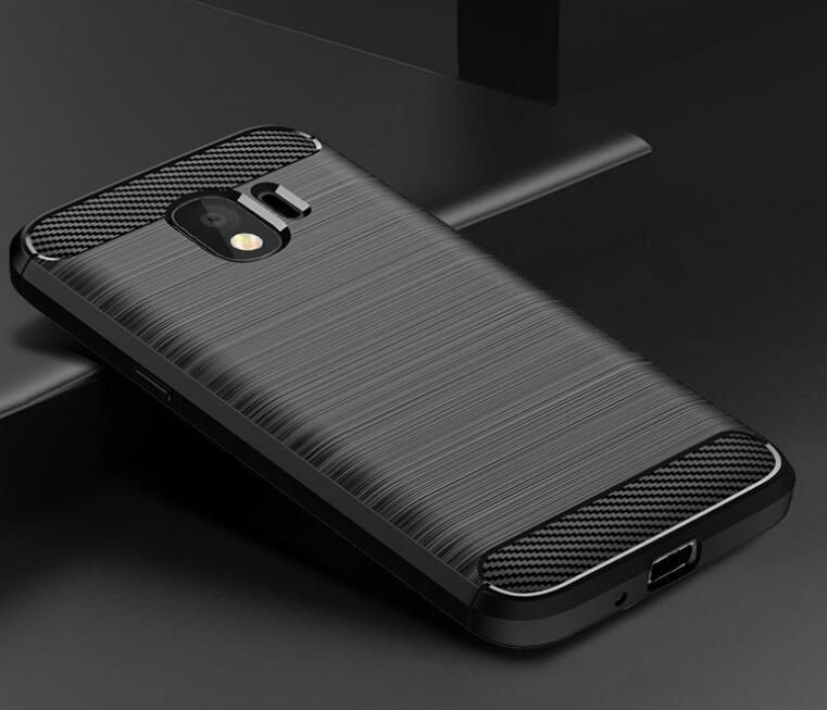 Galaxy J2 Pro Case Carbon Fibre Shockproof Armour Case