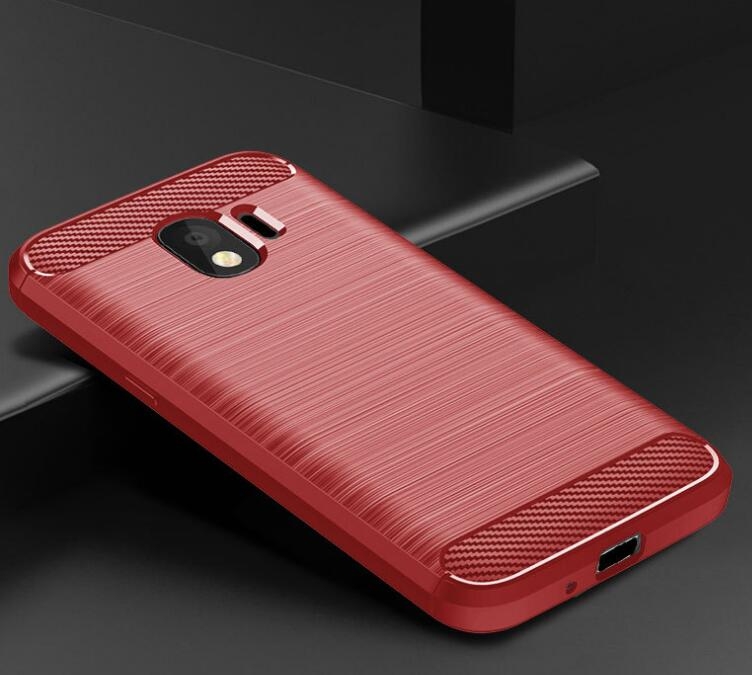 Galaxy J2 Pro Case Carbon Fibre Shockproof Armour Case