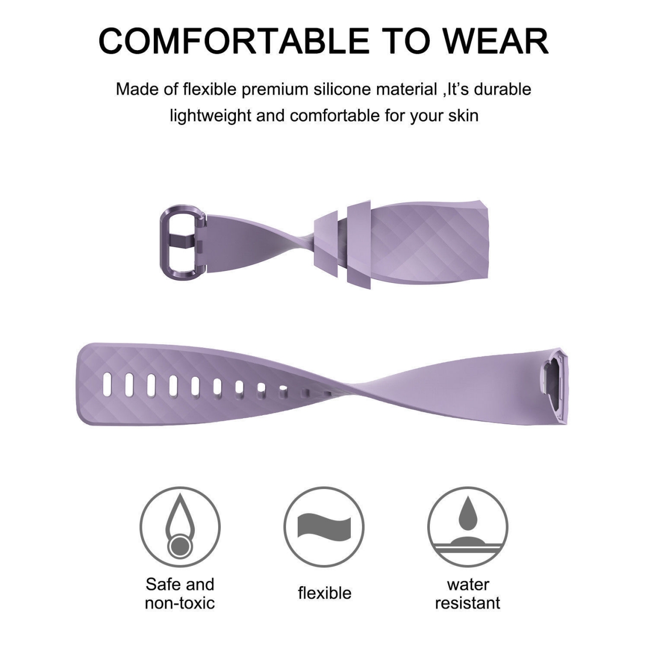 Fitbit charge 3 Silicone Watch Band - Replacement
