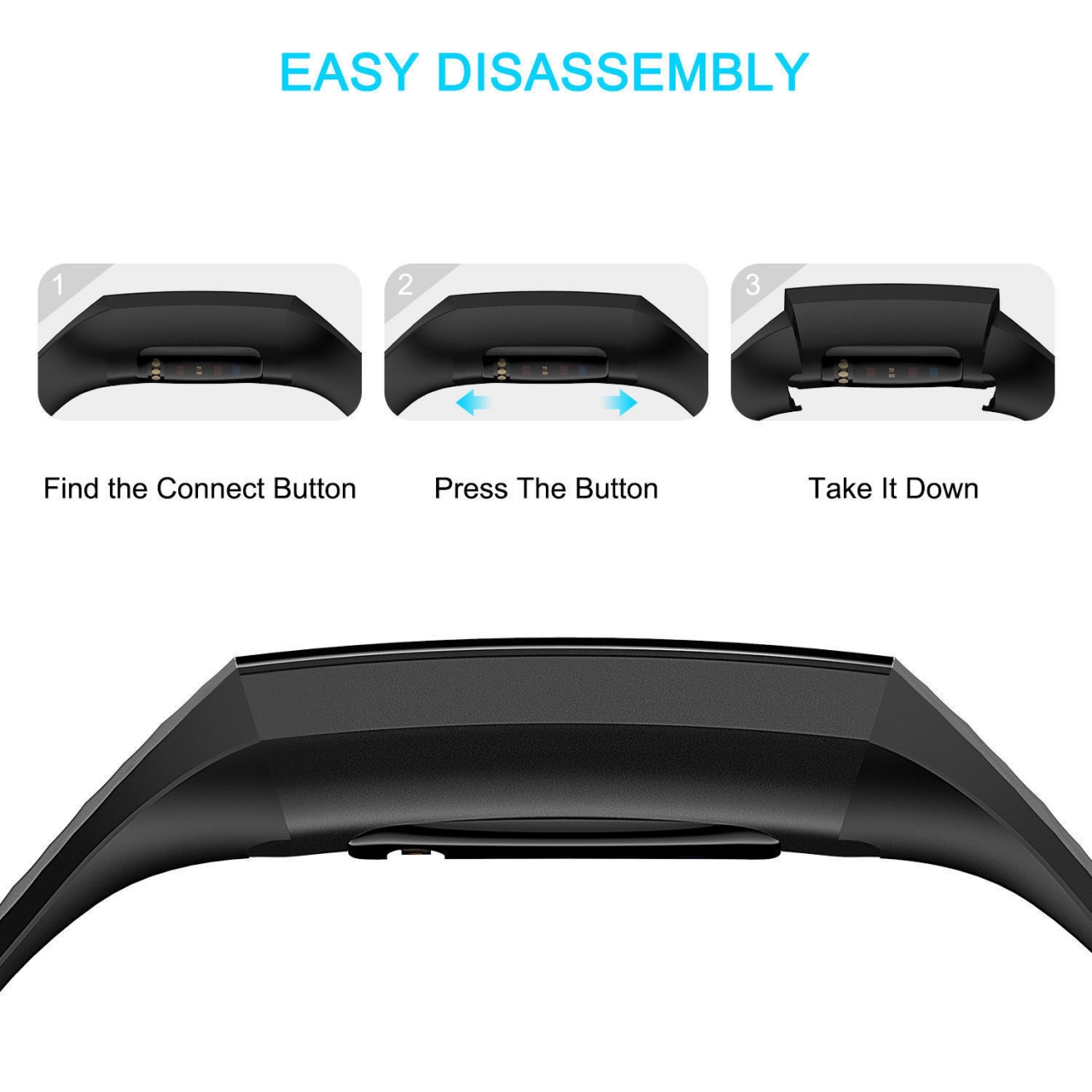 Fitbit charge 3 Silicone Watch Band - Replacement