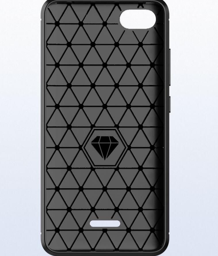 Xiaomi Redmi 6A Case Carbon Fibre Shockproof Armour Case