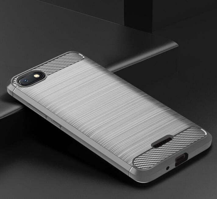 Xiaomi Redmi 6A Case Carbon Fibre Shockproof Armour Case