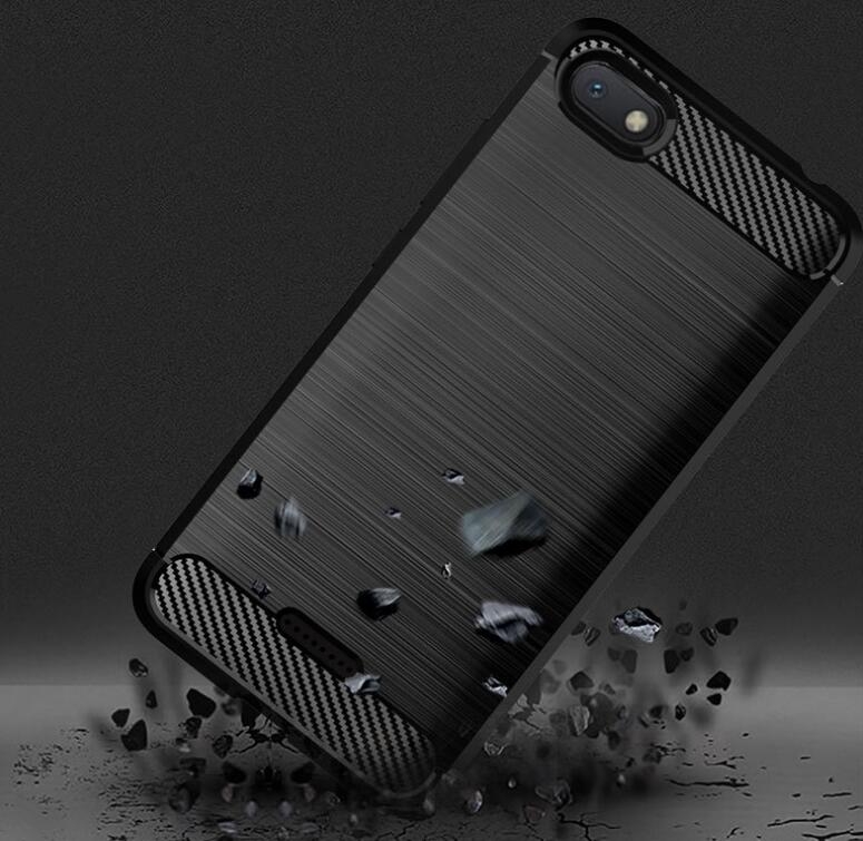 Xiaomi Redmi 6A Case Carbon Fibre Shockproof Armour Case