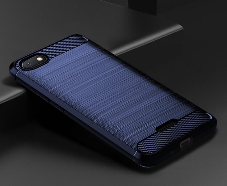 Xiaomi Redmi 6A Case Carbon Fibre Shockproof Armour Case