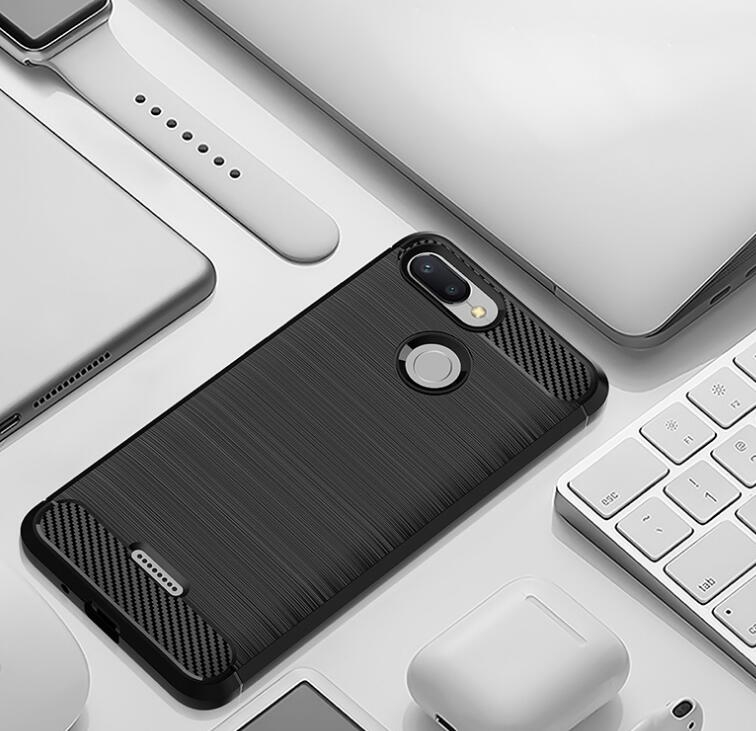 Xiaomi Redmi 6 Case Carbon Fibre Shockproof Armour Case