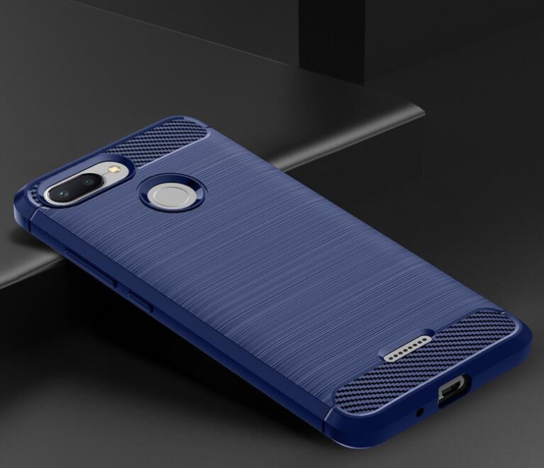 Xiaomi Redmi 6 Case Carbon Fibre Shockproof Armour Case