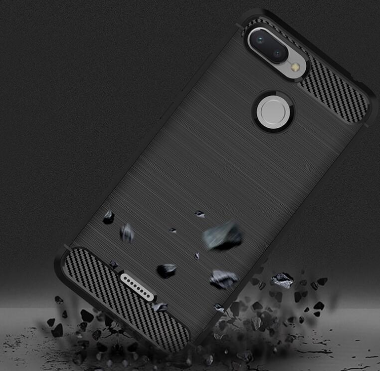 Xiaomi Redmi 6 Case Carbon Fibre Shockproof Armour Case
