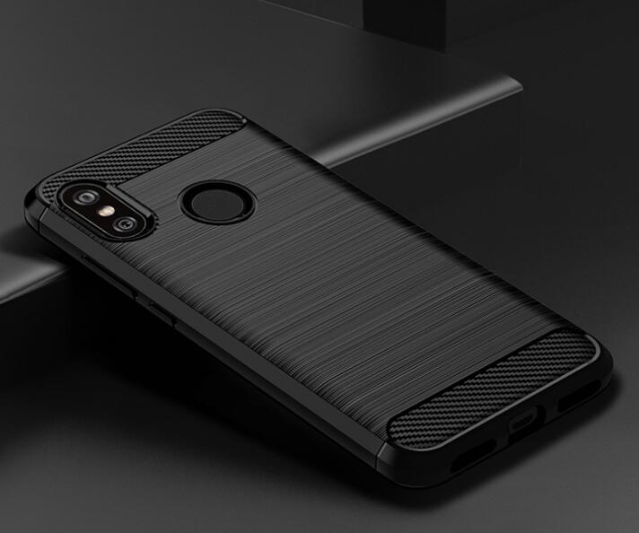Xiaomi Redmi 6 Pro Case Carbon Fibre Shockproof Armour Case