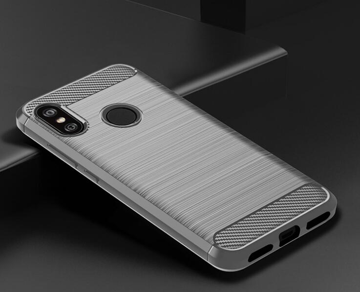 Xiaomi Redmi 6 Pro Case Carbon Fibre Shockproof Armour Case