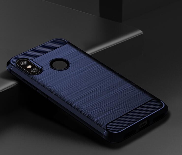 Xiaomi Redmi 6 Pro Case Carbon Fibre Shockproof Armour Case